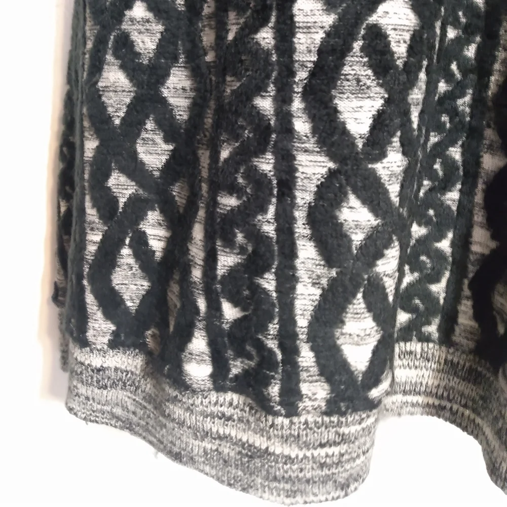 Anthropologie MOTH black lattice sweater dress M - Picture 11 of 15